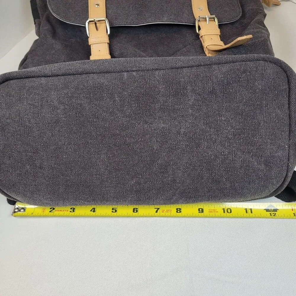 Budweiser Promotional Black Canvas Backpack Organizer Lap Top Portfolio